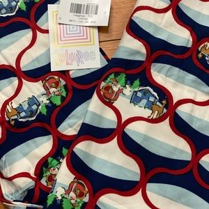 BNWT LuLaRoe vintage holiday leggings Winter TC2